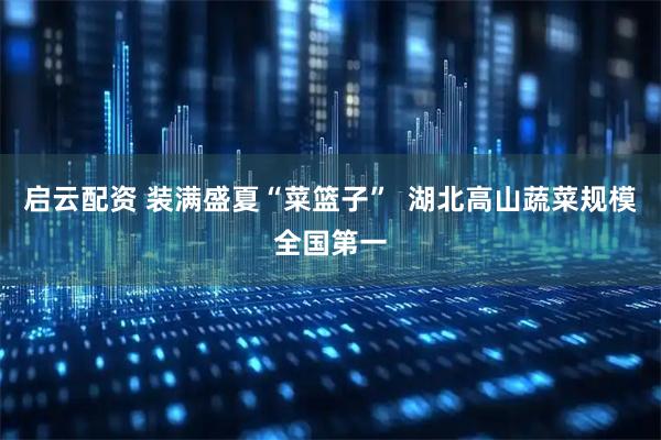 启云配资 装满盛夏“菜篮子”  湖北高山蔬菜规模全国第一