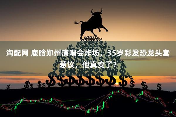 淘配网 鹿晗郑州演唱会炸场，35岁彩发恐龙头套惹议，他真变了？